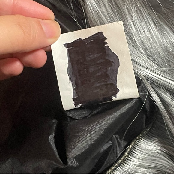 Black Witch Hat with Grey Hair - Picture 4 of 5